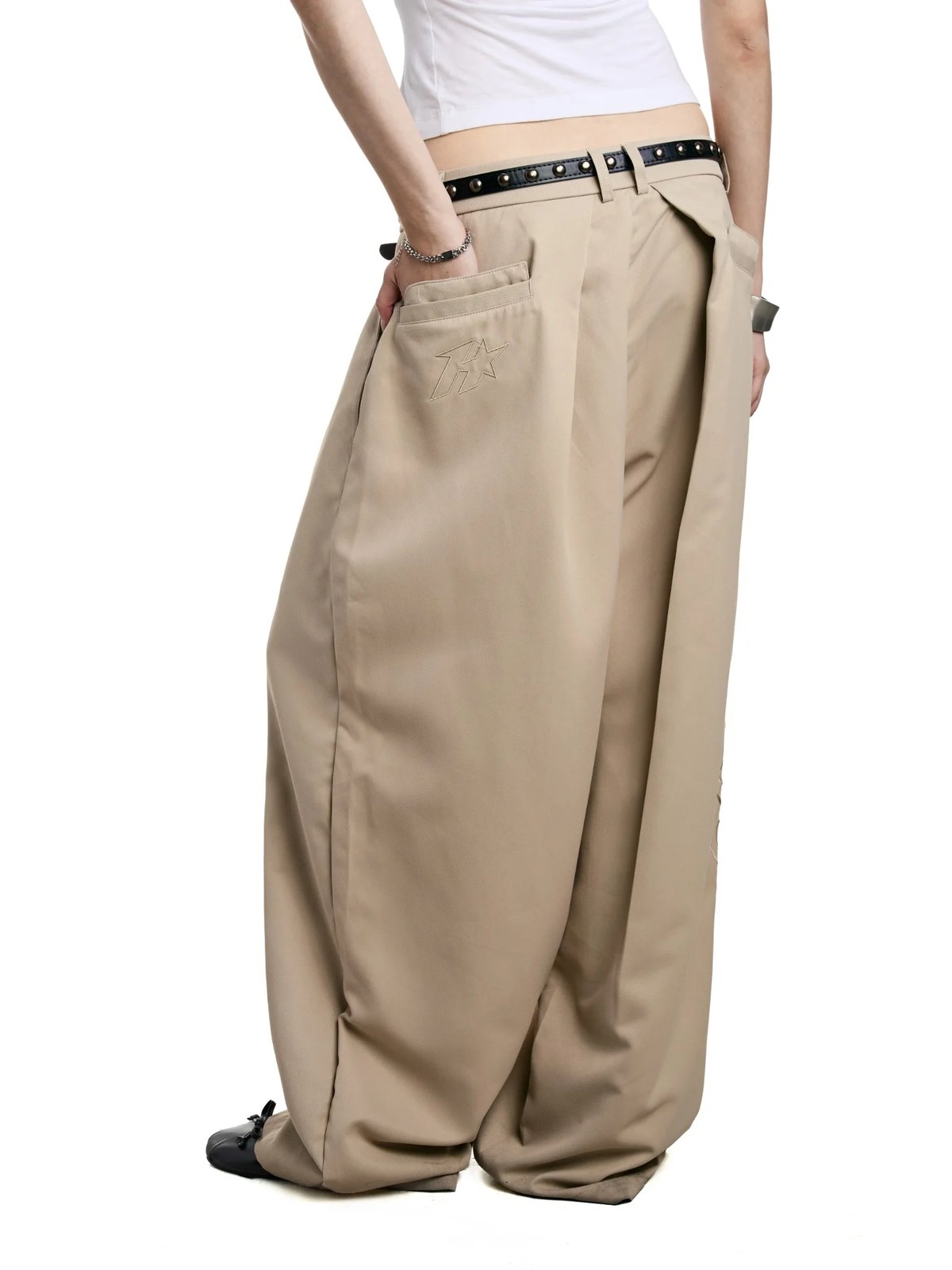 HADES Timeless Wide-Leg Pants - Tan