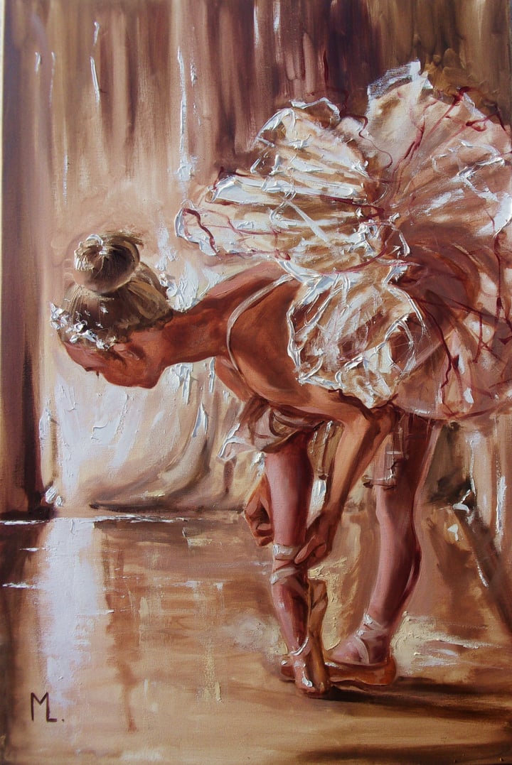 " YOUNG BALLET DANCER STAR ON BACKSTAGE "