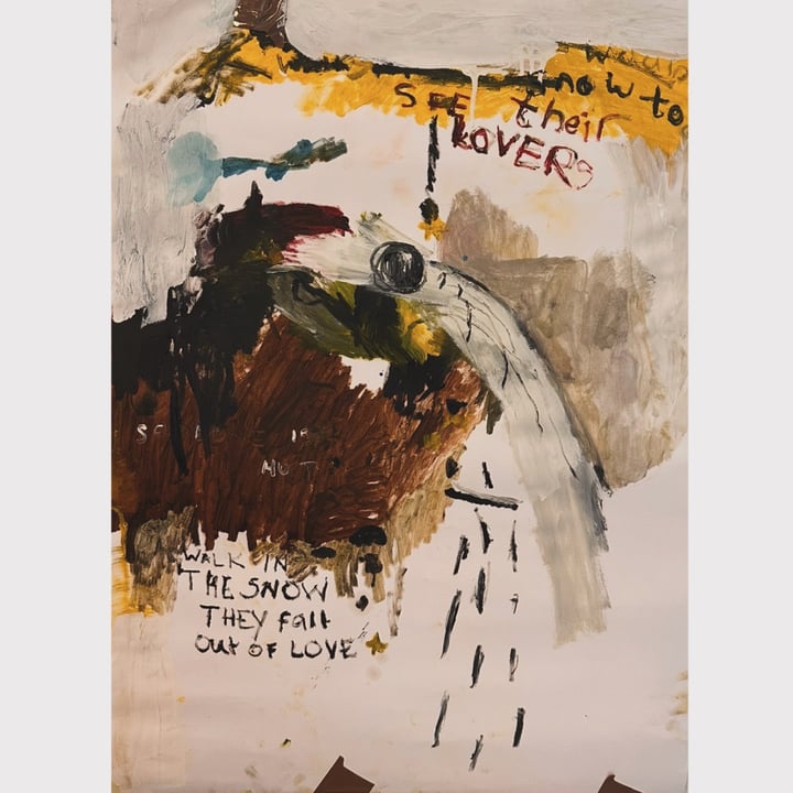 Original oil on paper Multi-Colour — "On impermanence" by Kat Holmes