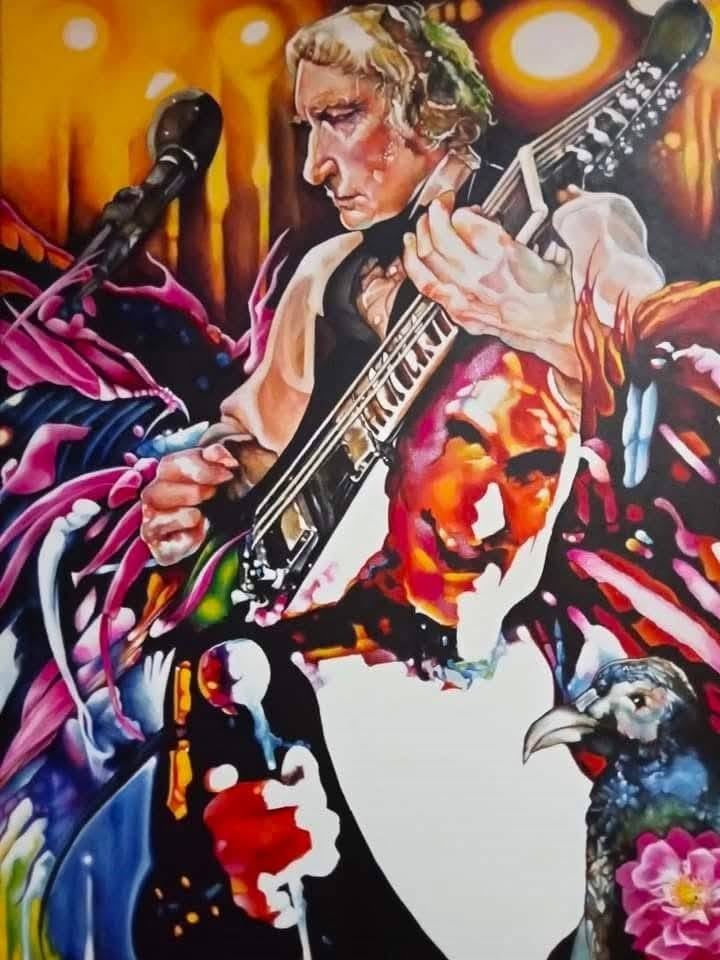Original acrylic Portrait, Multi-Colour — "Micko" · 60 × 80 cm by Tracy Watt