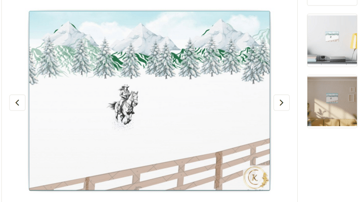 Winter Horse and the solo rider !