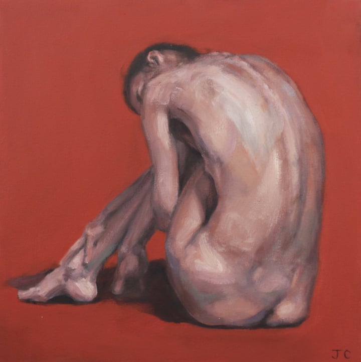 Nude on Venetian Red