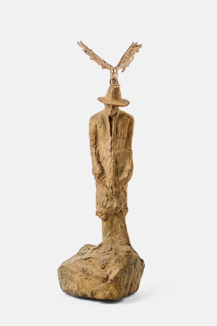 Original bronze Contemporary, Figurative, Earth Tones — ""Tethered" 2/12" · 25 × 63 cm by Emma Halford