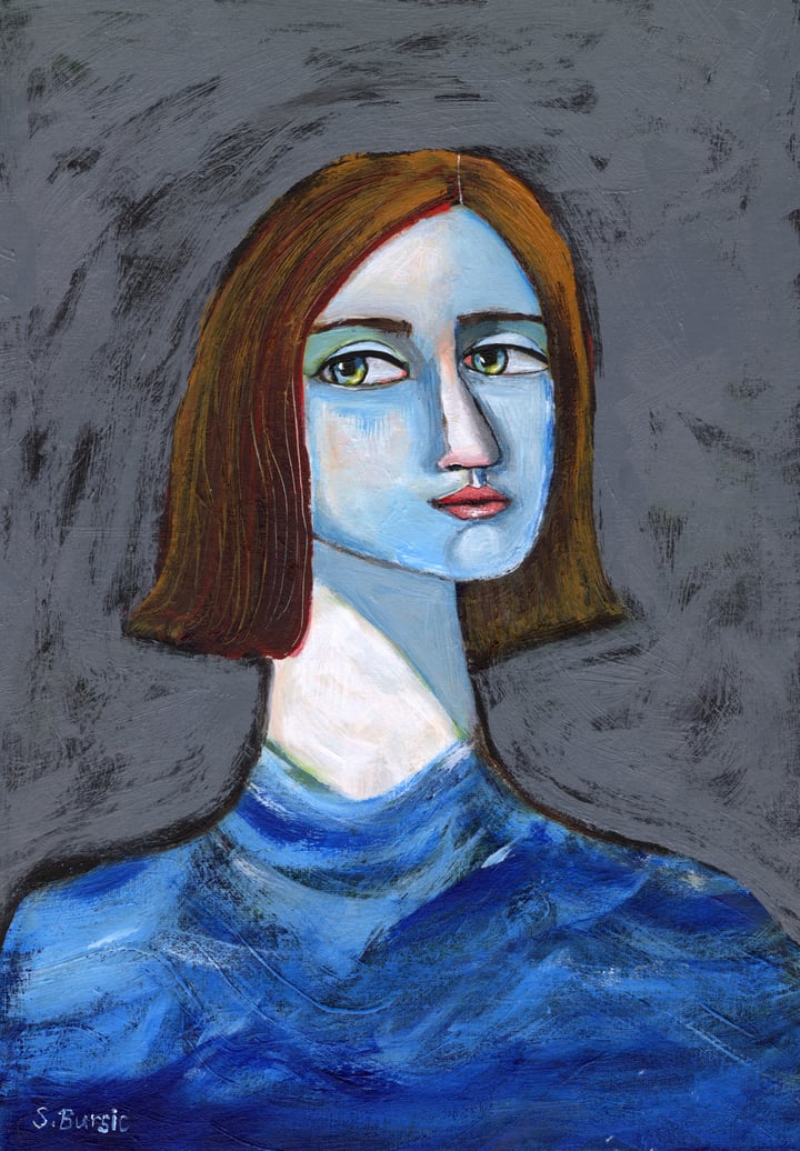 Woman Dreaming of the sea.