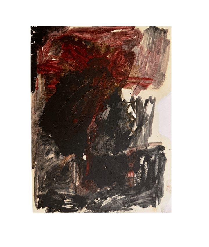 Original oil on a4 landscape — "We’d been up all night" · 21 × 29 cm by Kat Holmes