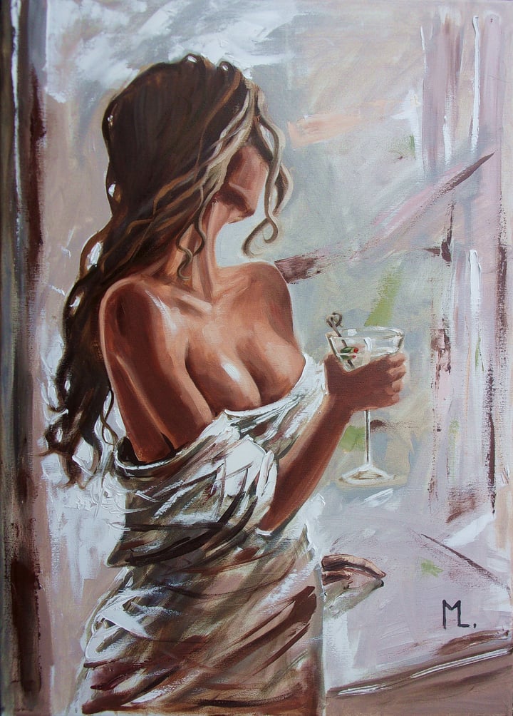 " THOUGHTS ON OIL PAINTING BY THE WINDOW "