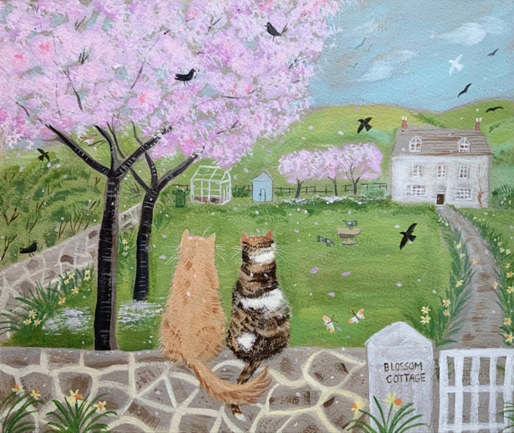 Blossom Cottage in Spring