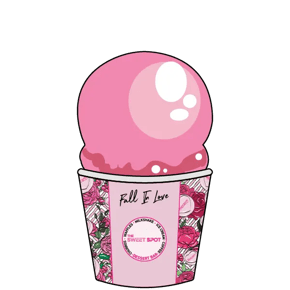 Small ice cream cup with two scoops