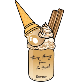 Churrito Milkshake explosive milkshake made fresh at The Sweet Spot dessert bar with premium ice cream and toppings.