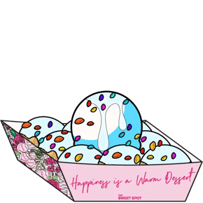 Pebbles Puffs with birthday cake ice cream and Fruity Pebbles®.