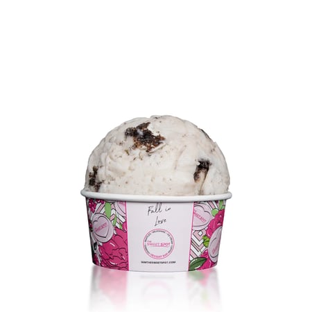 Vegan cookies and cream ice cream from The Sweet Spot.