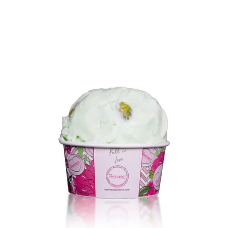 Pistachio ice cream with roasted pistachios.