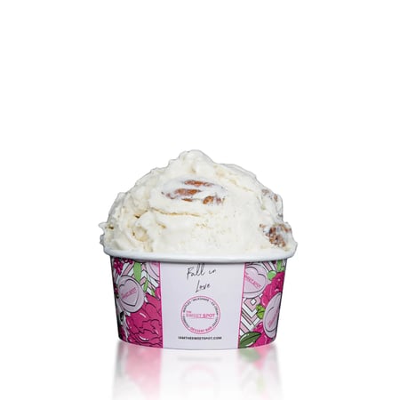 Butter pecan ice cream with fresh roasted pecans.