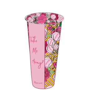 Boba lemonades from The Sweet Spot with real fruit flavors and your choice of popping boba, jelly boba, or tapioca pearls.