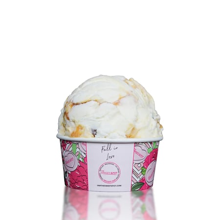 Vanilla ice cream loaded with pretzel pieces and a hint of sea salt, blending sweet and savory.