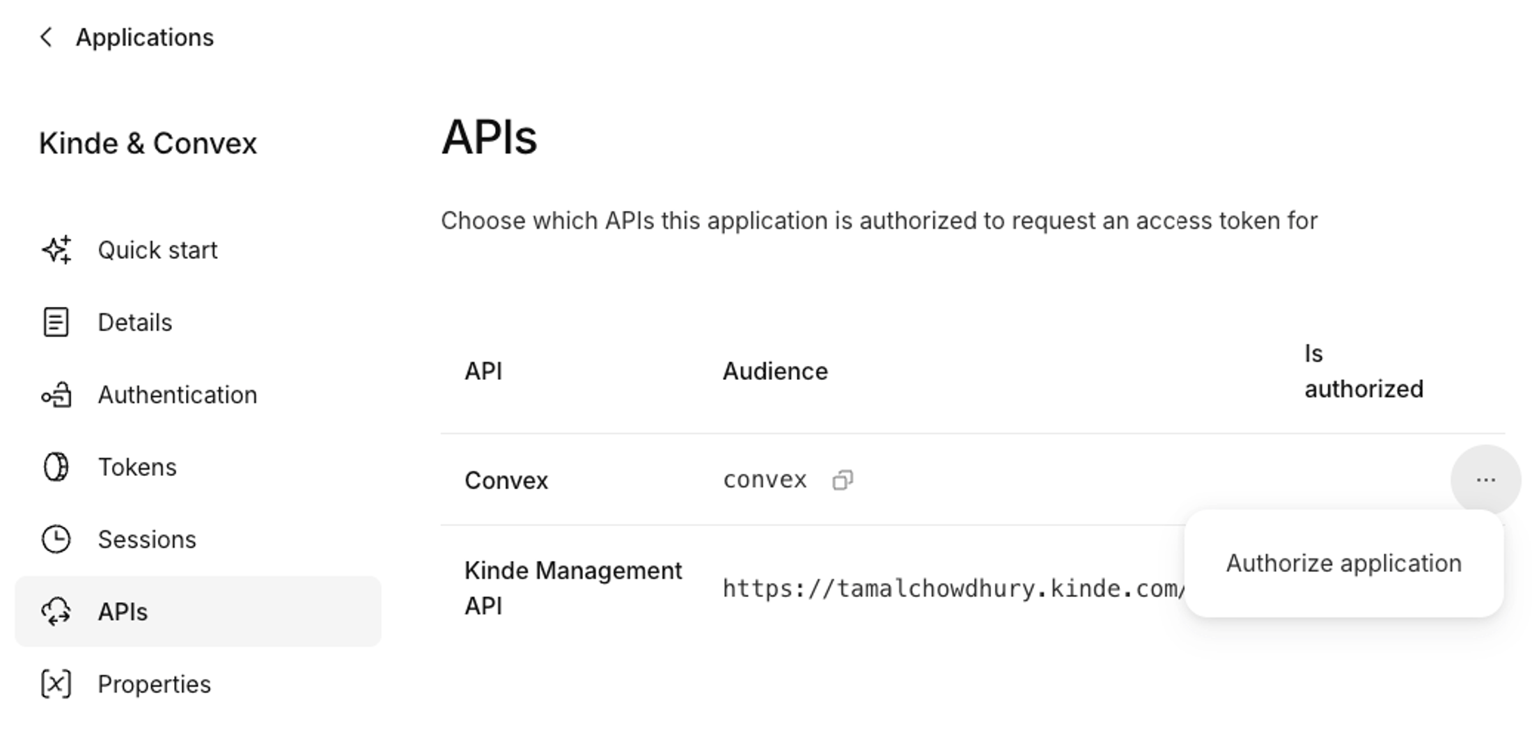 authorize application