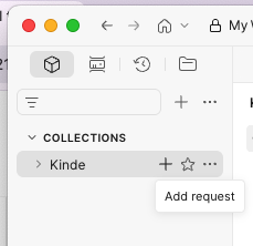 Creating a new collection in Postman