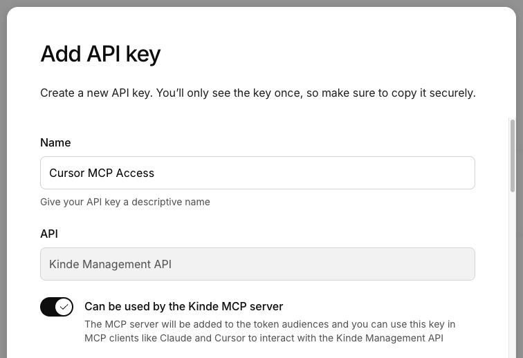 add api key