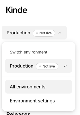 setup test environment in kinde