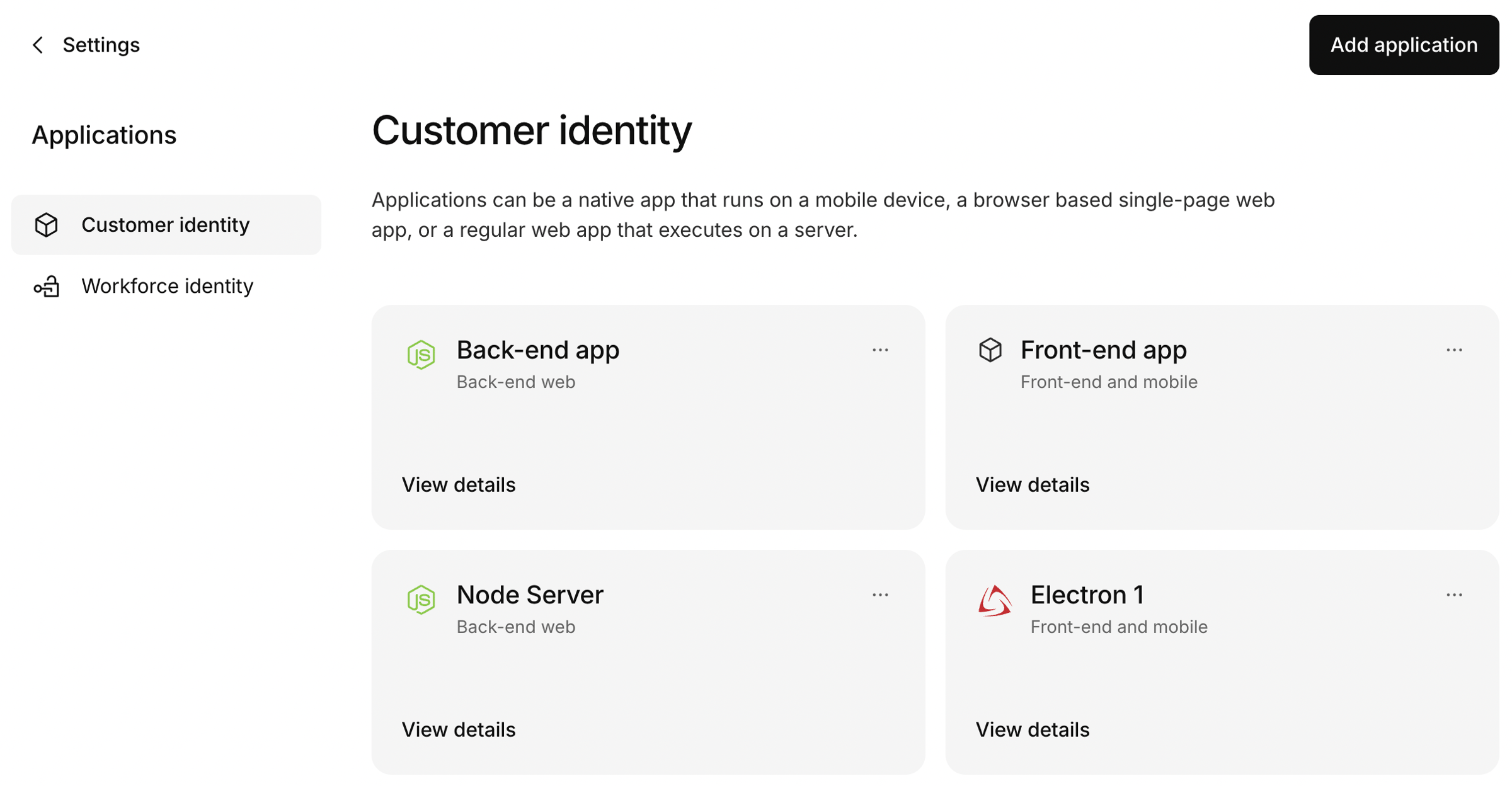 Customer identity tab in Kinde
