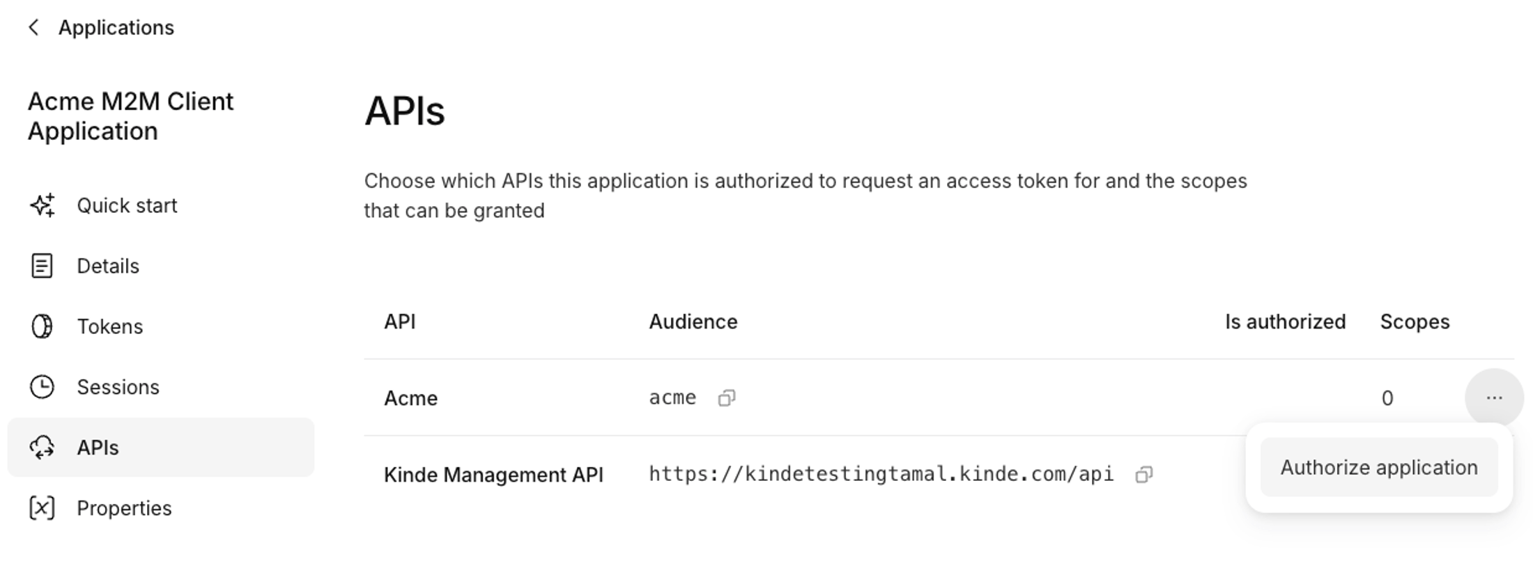 M2M client application
