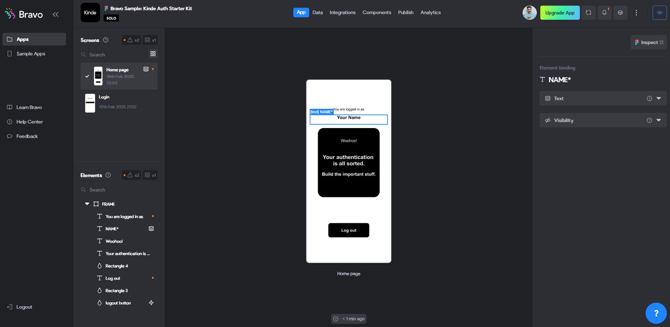 Shows bravo view of figma