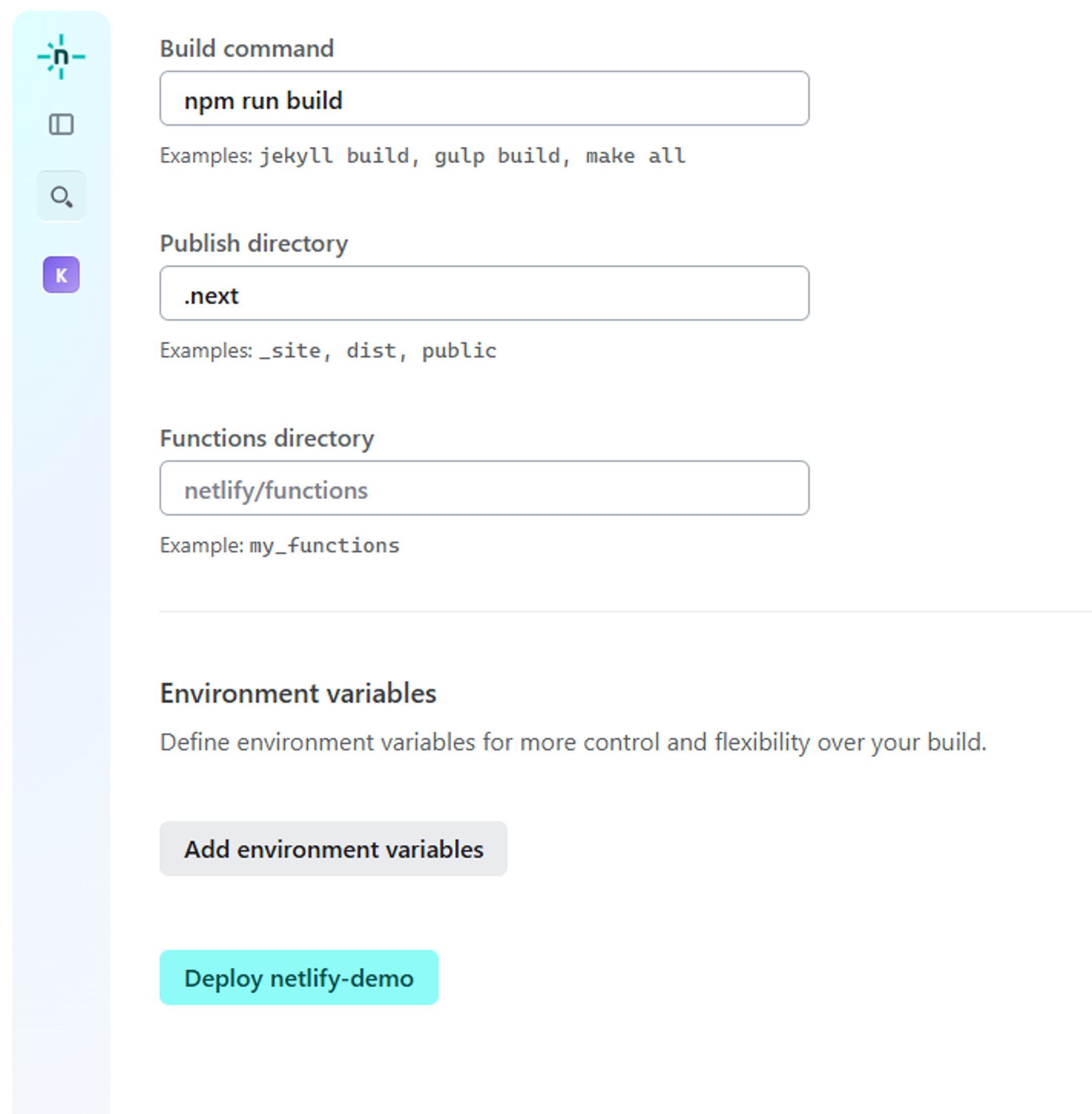 netlify add env variable
