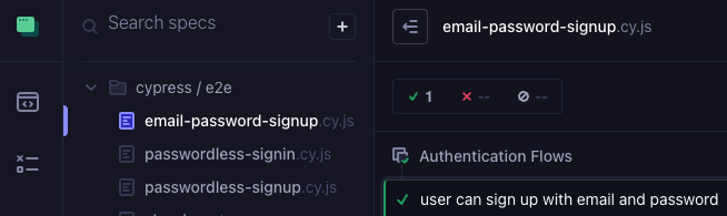 user can sign up with email and code