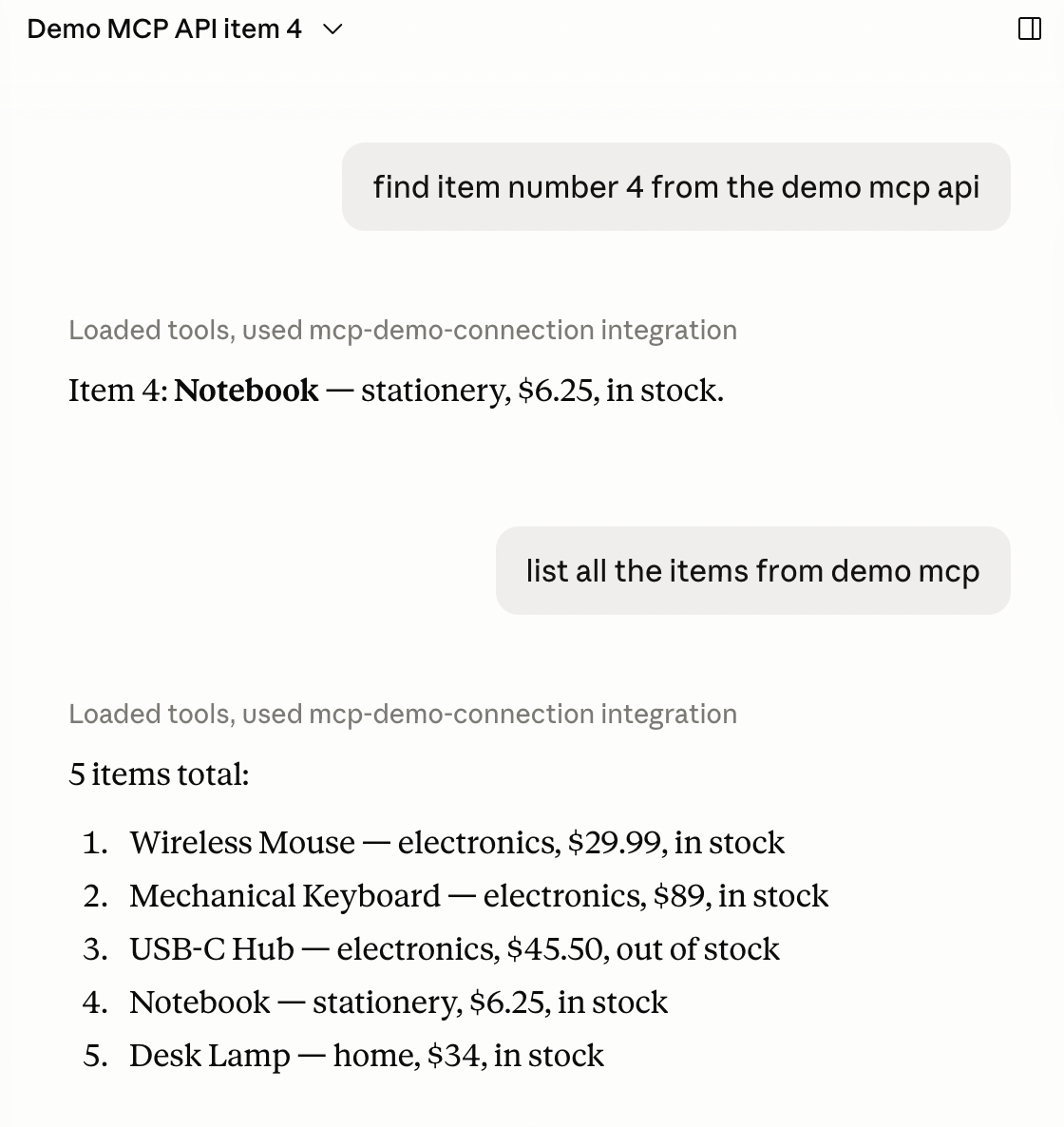 claude local mcp servers tool call