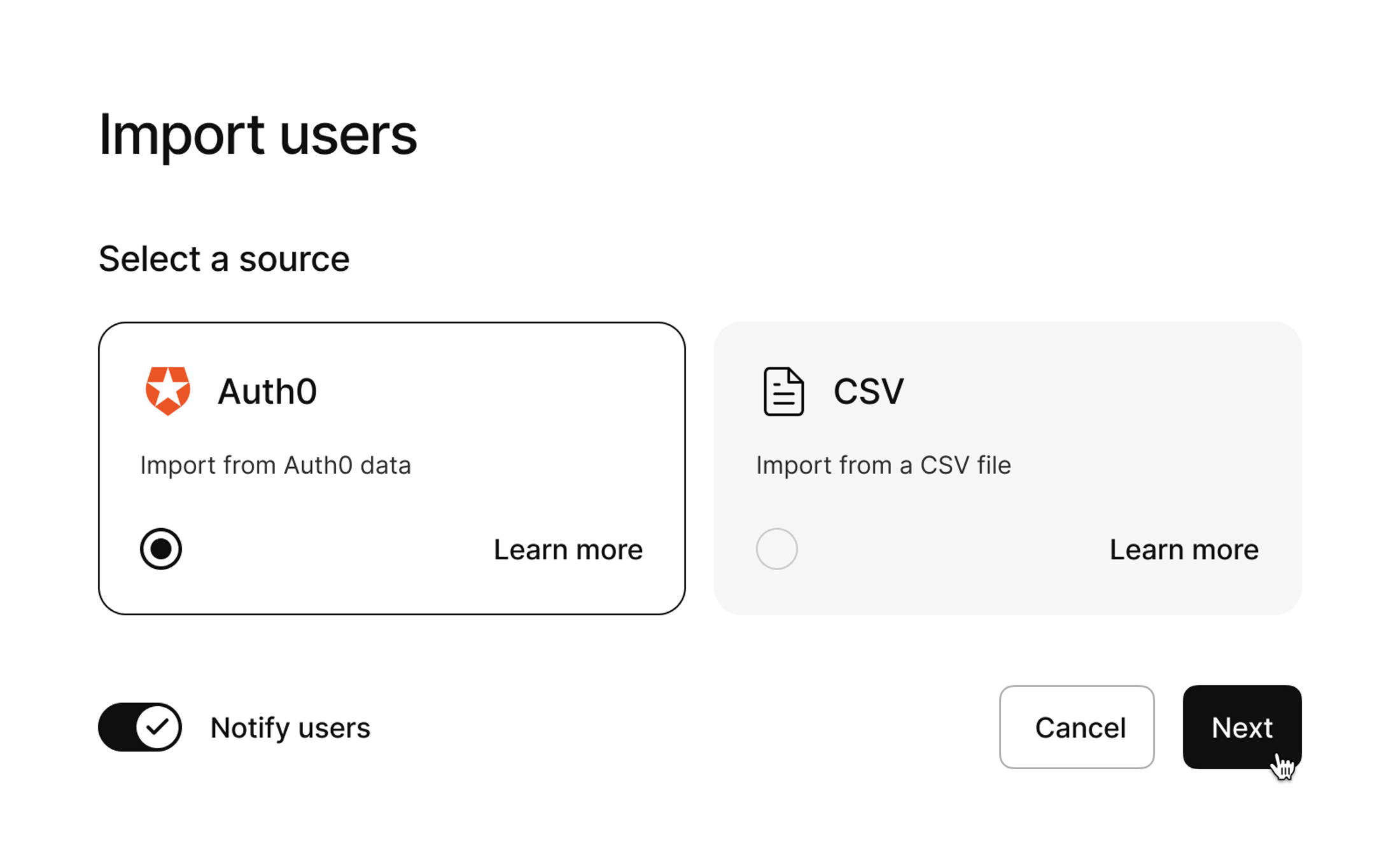 User Management Kinde