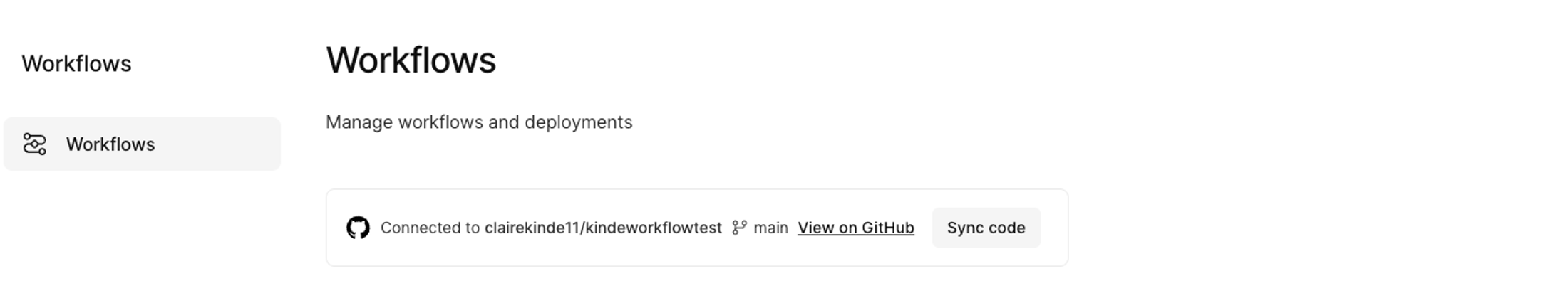 workflow in Kinde