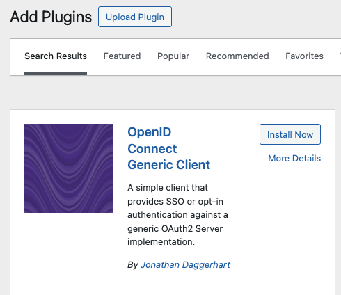 openid connect generic client plugin installation