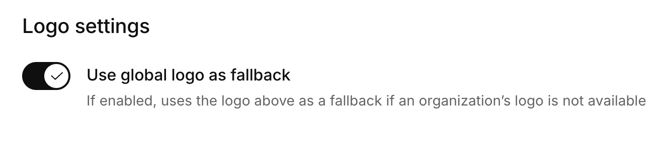 global logo fallback setting