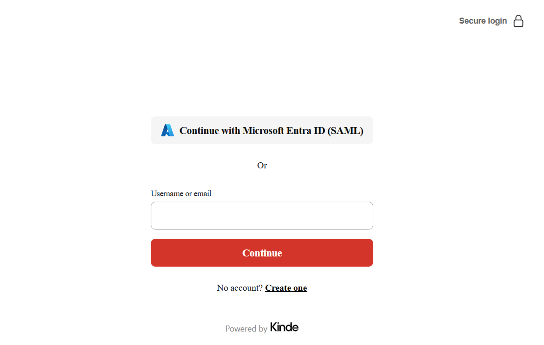 An image of how the page for any other app (default) would look after the conditional rendering is applied
