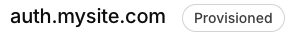Custom domain provisioned with SSL in Kinde