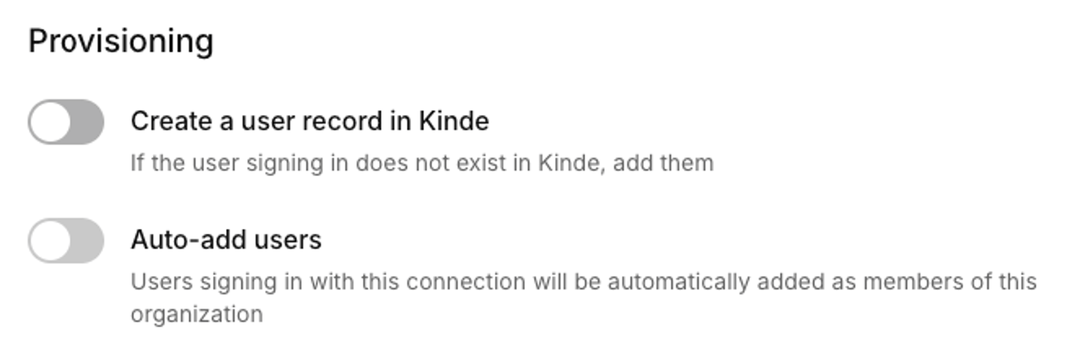 auto add users in kinde organization