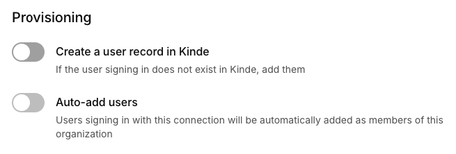 auto add users in kinde organization