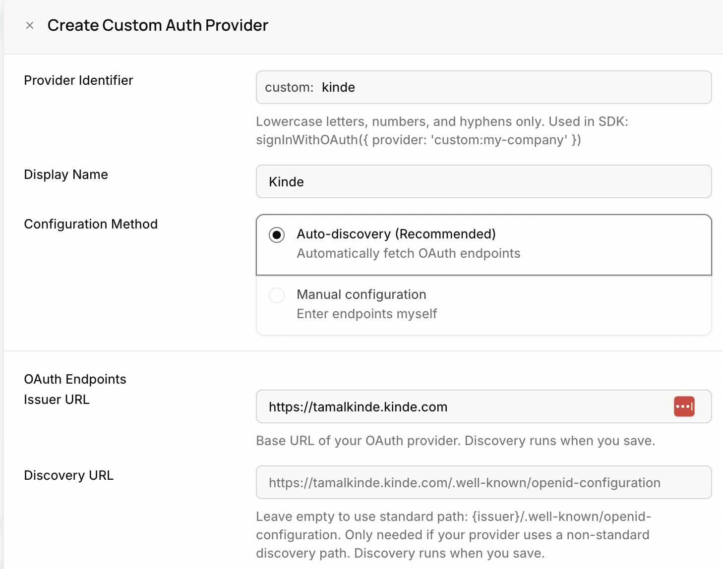 supabase custom auth provider screen 1