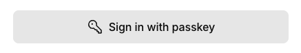 passkey default button