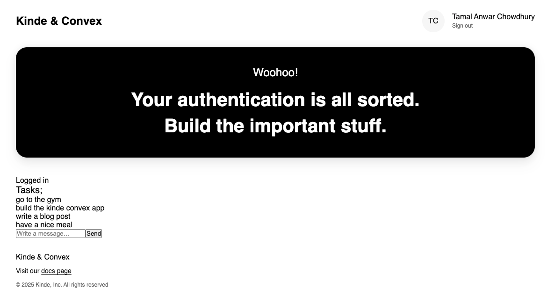 kinde react demo application