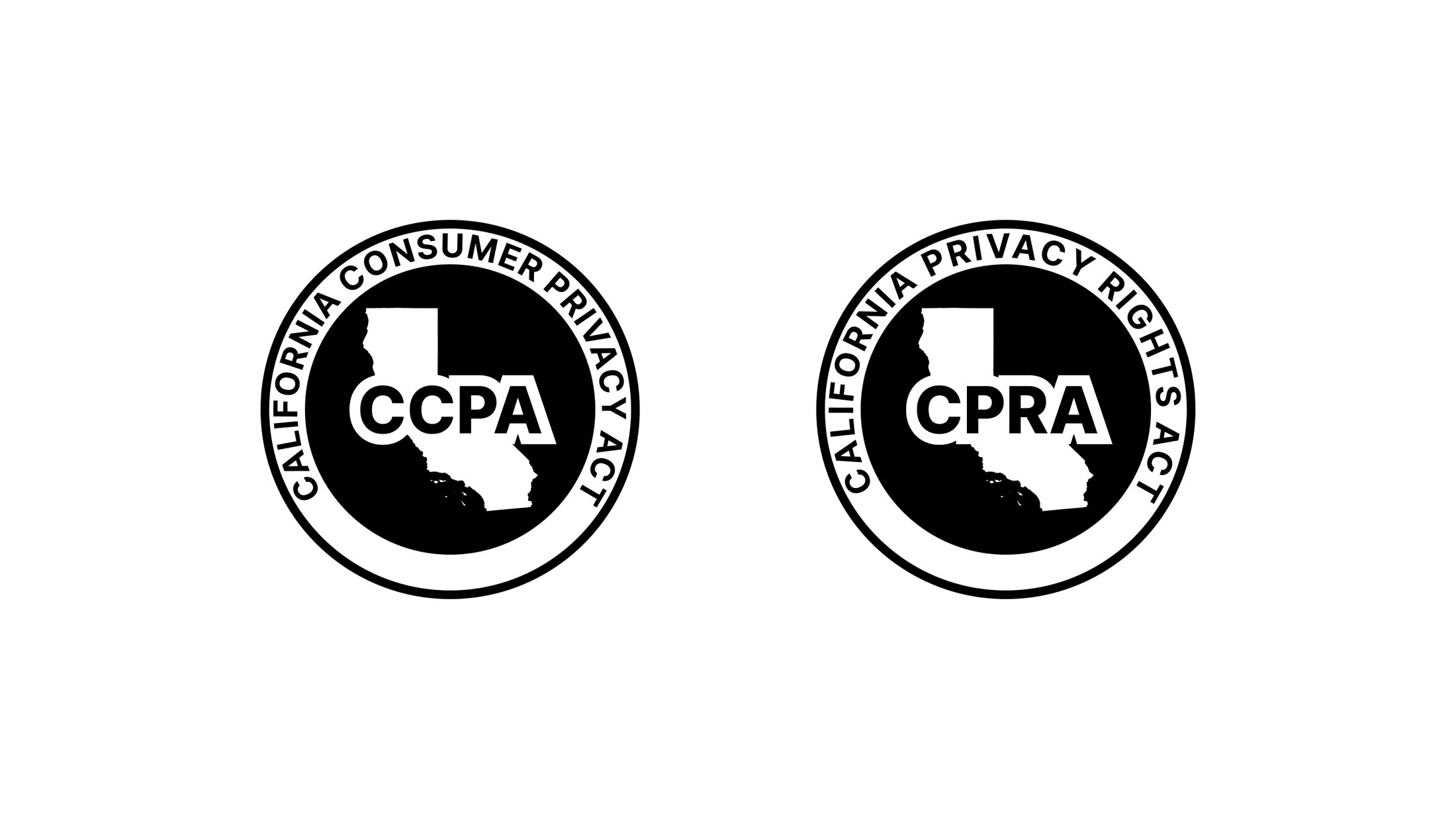 CCPA and CPRA logos
