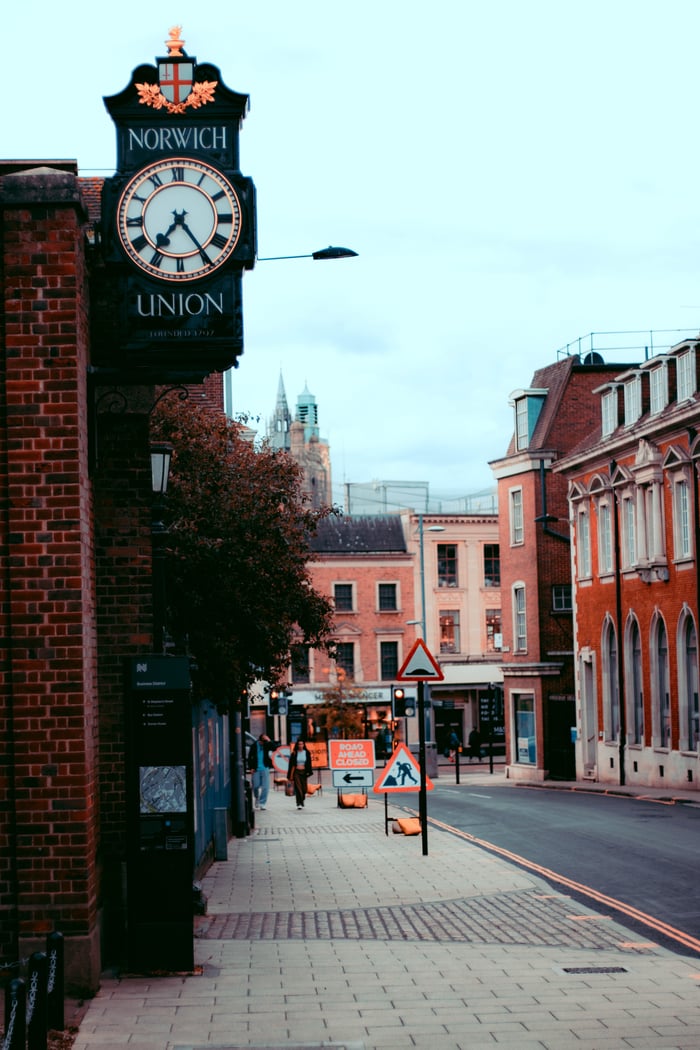 Norwich Union Clock, Norwich, UK