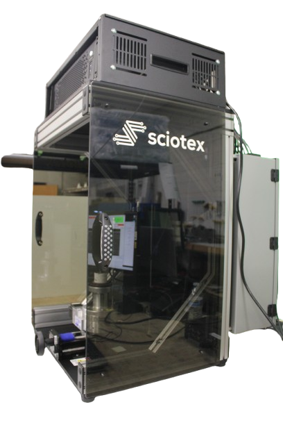 Vision inspection machine imaging a rotating part