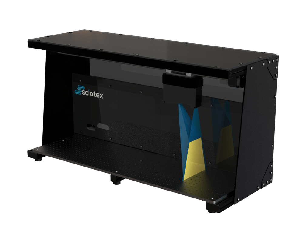 Benchtop horizontal 3D laser scanning inspection system