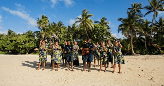 Coconut Beach Welcome Fiji Tours Happy Travels
