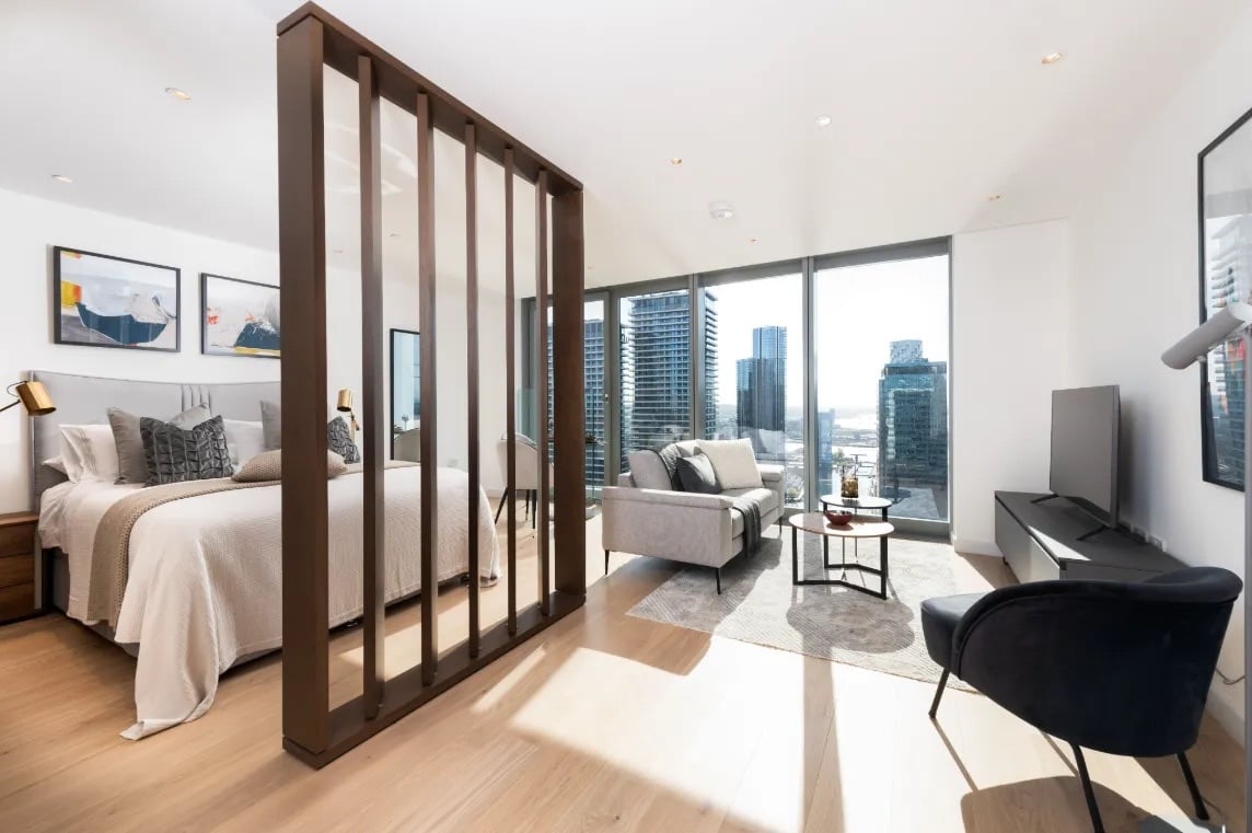 Studio apartment in Canary Wharf