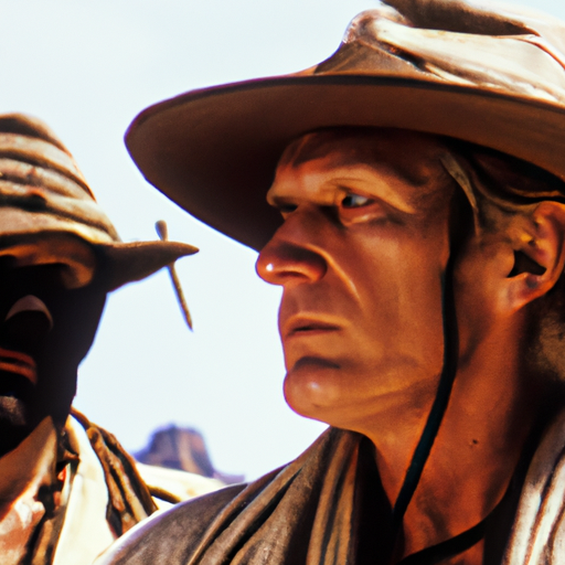 Production still, Indiana Jones directed by Alejandro Jodorowsky, 35mm, detailed faces