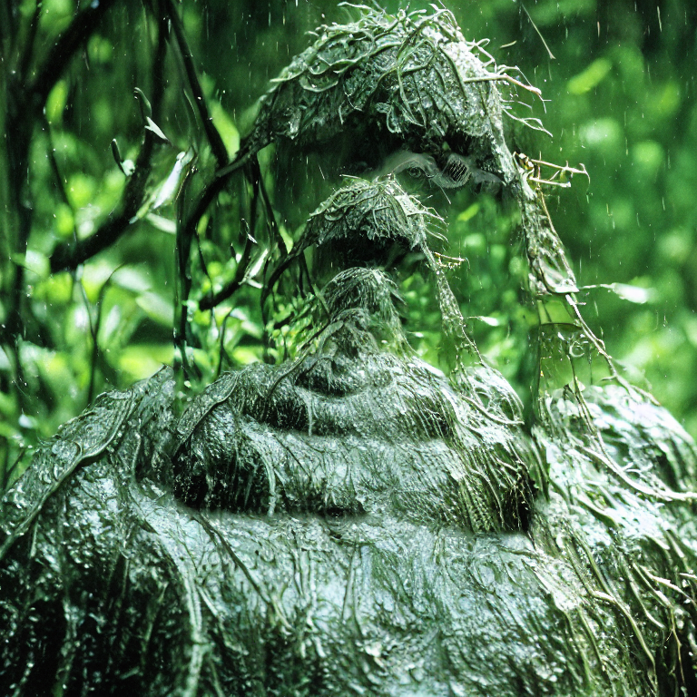 swamp thing tears in rain | close up | you feel what the swamp thing feels  