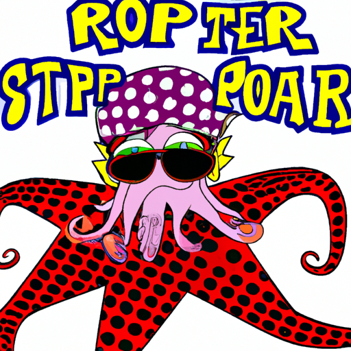 an octopus is a rock and roll superstar - while wearing a fez. --dalle