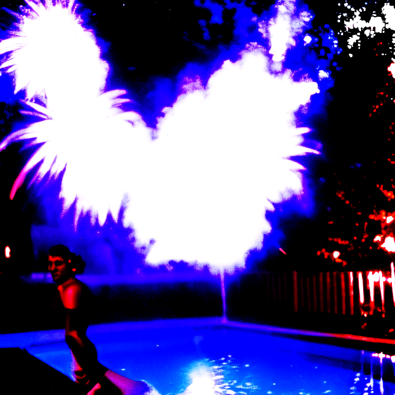 Florida man on fire from a firework jumping into a swimming pool --fp1k --myface   